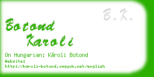 botond karoli business card